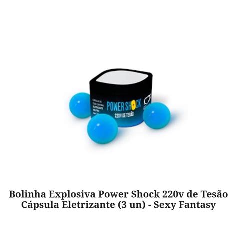 Bolinha Explosiva Power Shock V De Tes O C Psula Eletrizante Un