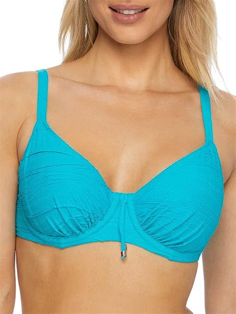 Amazon Fantasie Beach Waves Gather Full Cup Bikini Top 38DD