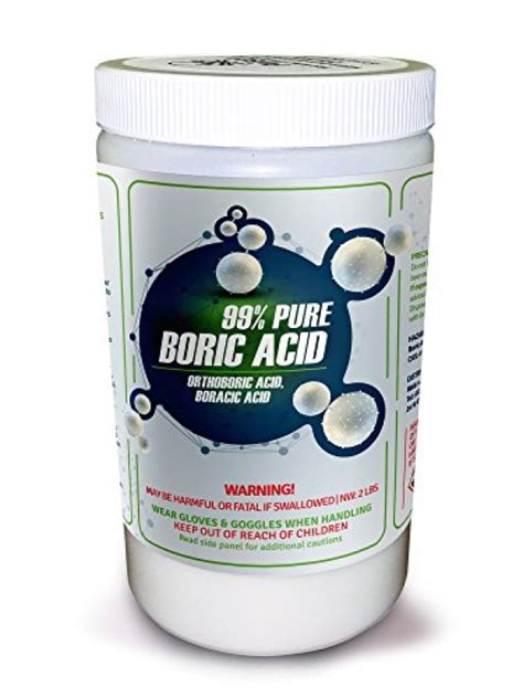 99% PURE BORIC ACID AKA Orthoboric Acid, Boracic Acid (2 lb ...