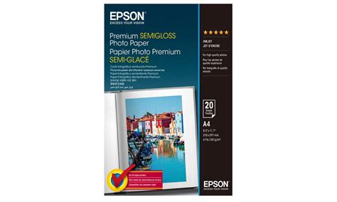 Epson Premium Semi Gloss Photo Paper A4 20 Ark Papier Do Drukarek