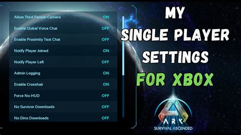 Best Single Player Settings For Ark Survival Ascended 2023 Youtube