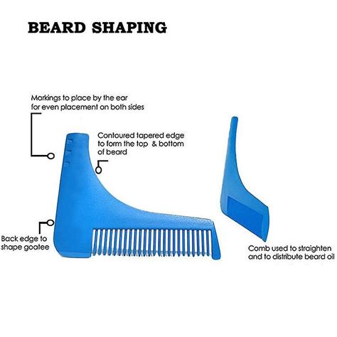 Pcs Beard Shaping Tool Template Beard Shaper Tool Plus Comb Shaping