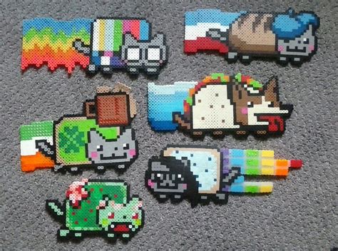 Nyan Cats Perler Beads By TuneoftheMoon Nyan Cat Perler Bead