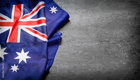 Australian flag on stone background Stock Photo | Adobe Stock