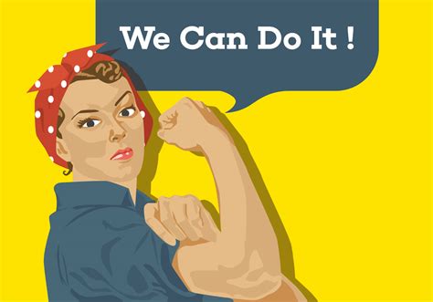 We Can Do It Poster 98839 Vector Art At Vecteezy