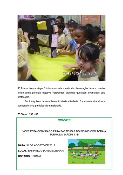 Sequência Didática Gênero Convite Pdf