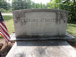 Clifford Amos Britt Sr M Morial Find A Grave