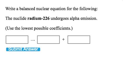 Solved When The Nuclide Bismuth 210 Undergoes Alpha Decay