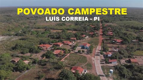 Povoado Campestre Luís Correia Piauí Drone Imagens aéreas YouTube