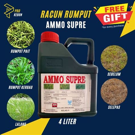 Ammo Supre Racun Rumput Racun Rumpai Racun Lalang Racun Rumput Kerbau