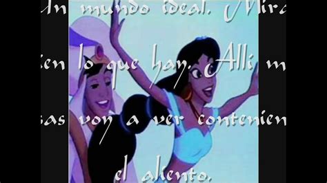 Un Mundo Ideal David Bustamante Y Gisela Aladdin Letra Hd Youtube