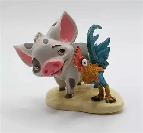 FIGURINE DISNEY VAIANA La Légende Du Bout Du Monde Pua et Hei Hei