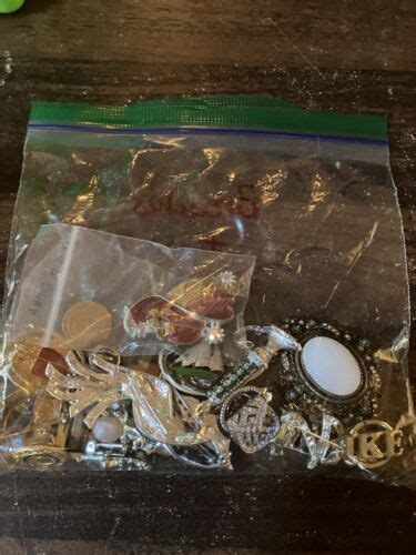 Vintage Miscellaneous Jewelry Lot Brooches Pins Cameo Arrowhead