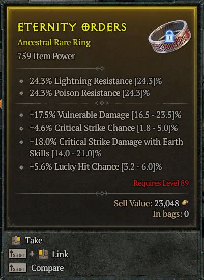 Iso Ring Crit Chance Vuln Close Lucky Topic D2jsp