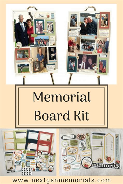 Memorial Boards Kit Create A Memorial Photo Collage For The Funeral