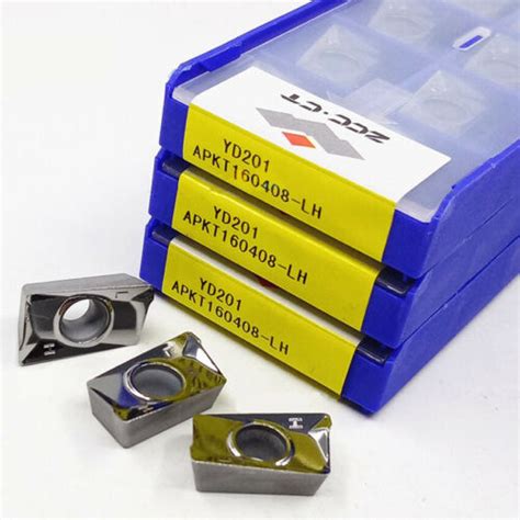 Pcs Apkt Lh Yd Zcc Ct Cnc Carbide Inserts Milling Inserts