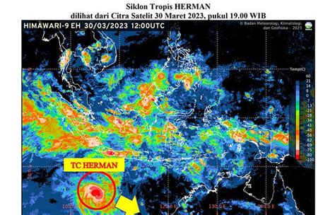 Siklon Tropis Herman Terdeteksi Di Selatan Jawa Bpbd Jatim Waspada