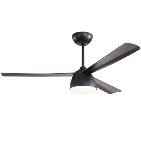 Sofucor In Led Indoor Outdoor Black Modern Ceiling Fan With Light