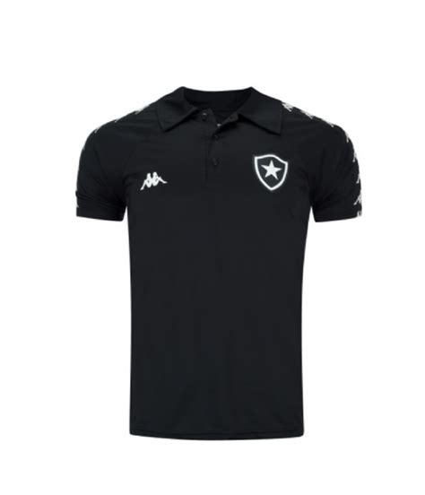 Polo Viagem Kappa Botafogo Preta