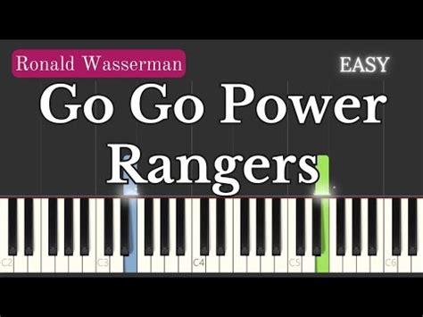 Go Go Power Rangers Mighty Morphin Theme Easy Piano Tutorial