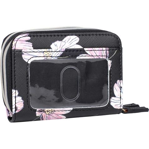 Julia Buxton Cosmo Floral Vegan Leather Wizard Wallet Wallets