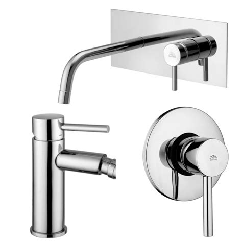 Set Miscelatore Lavabo Bocca 17 8 Cm Con Bidet Ed Incasso Doccia