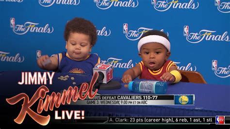 Press Conference with Baby Steph Curry & Baby LeBron