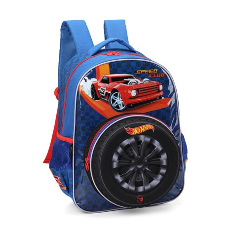 Mochila Escolar Hot Wheels Luxcel Shopee Brasil