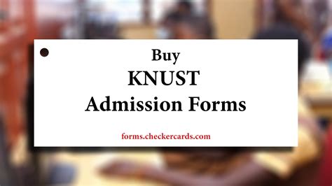 KNUST Admission Forms - Undergraduate 2025/2026