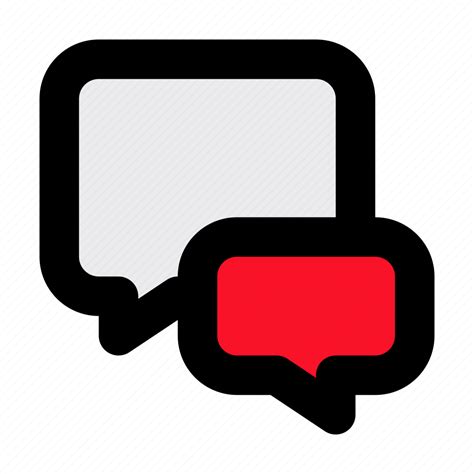 Chat Message Conversation Speech Bubble Communication Icon