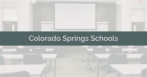 Colorado Springs Schools - Colorado Springs Homes