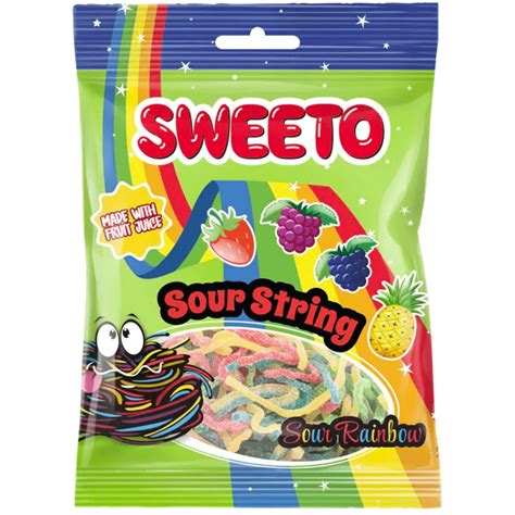 Sweeto Sour String Rainbow 80g Sosweet