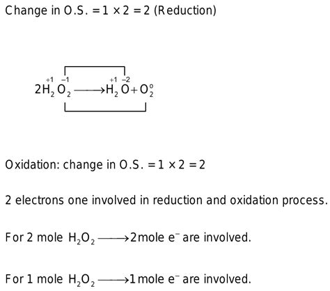 The Number Of Electrons Involved When Mole Of H2O2 H2O2, 60% OFF