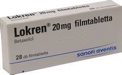 LOKREN 20 MG FILMTABLETTA 28X Adatlap / PirulaPatika online gyógyszertár