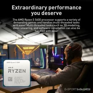 Novo amd ryzen 5 5600 r5 5600 3 5 ghz Seis Núcleos Linhas De Doze 7nm