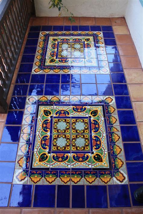 Mexican Floor Tile Along Mexican Decorative Tile Mexican Home