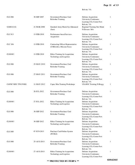 My Joint Service Transcript (JST) - Army