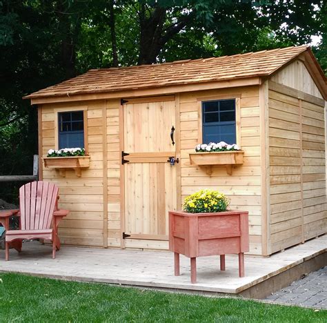 Cabana 12x8 Garden Shed Made With Sustainable Western Red Cedar