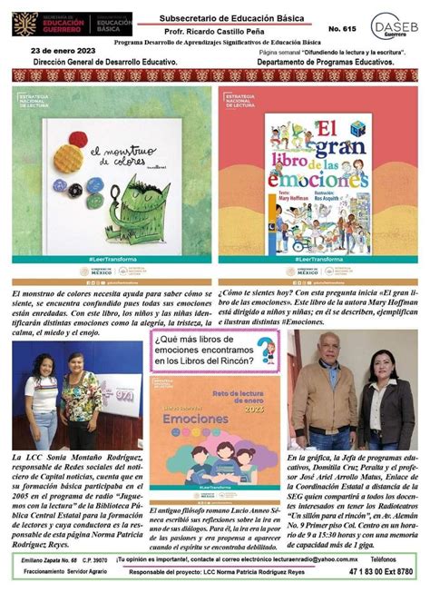 La Cr Nica Vespertino De Chilpancingo El Gran Libro De Las Emociones