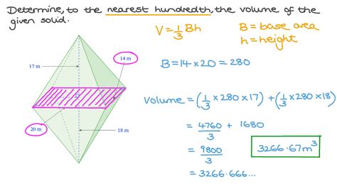 Question Video Finding The Volume Of Pyramids Nagwa