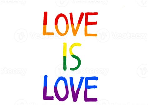 Rainbow Love Textlgbt Pride Month Watercolor Texture Concept Png 23593784 Png