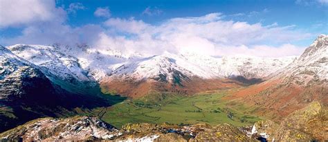 Crinkle Crags And Bow Fell Upper Langdale Lake District Lake