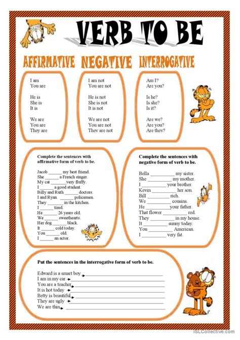 Verb To Be English Esl Worksheets Pdf And Doc