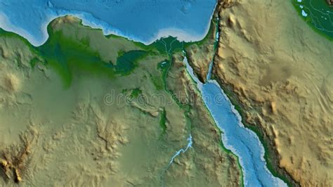 Egypt Physical Map Stock Illustrations Egypt Physical Map Stock