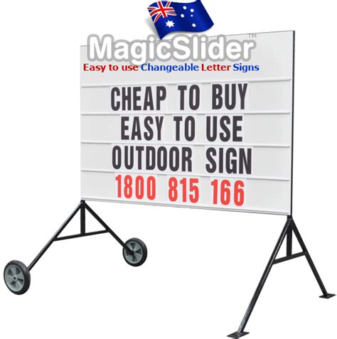 Portable Sign On Wheels