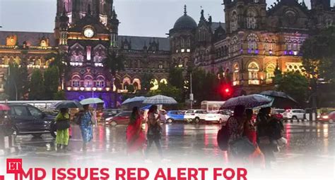 Maharashtra Rains Mumbai Rains IMD Issues Red Alert For City And