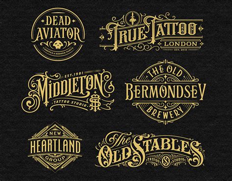 Vintage Style Lettering Behance