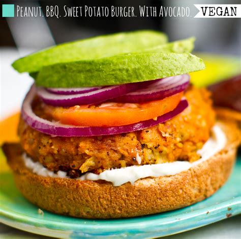 Spin On Sweet Potato Veggie Burgers Bbq Peanut