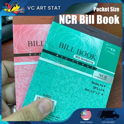 Uni Paper Mini Cash Bill Book Buku Bil Tunai NCR Bill Book 3