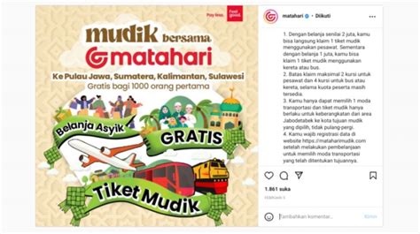 Cara Dapat Tiket Mudik Gratis 2023 Matahari Yuk Serbu Ribuan Tiket